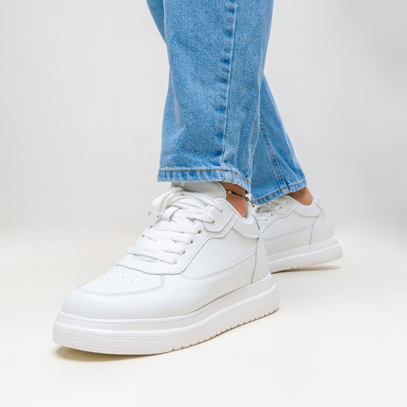 ELEVATESHOES WHITE CASUAL