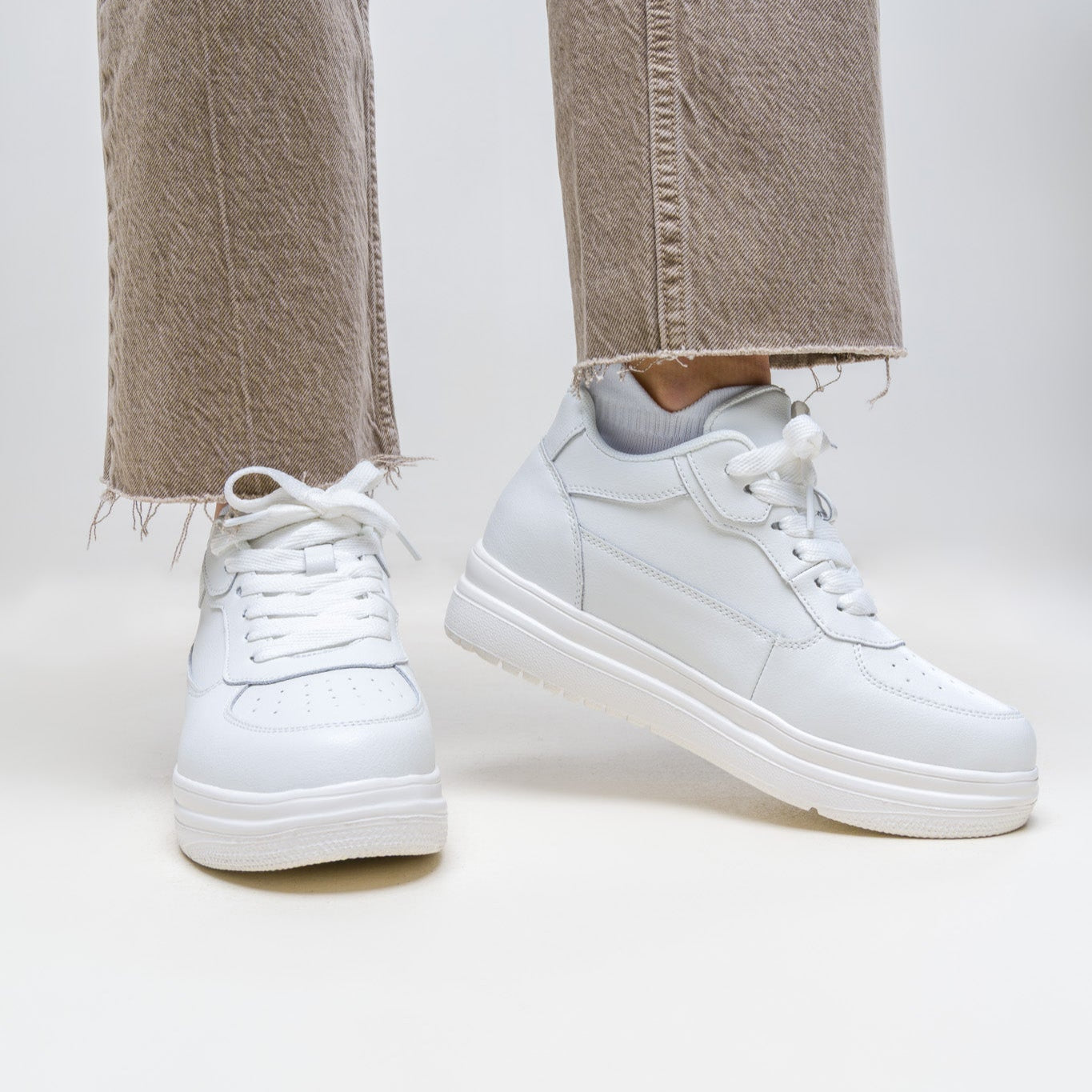 ELEVATESHOES WHITE CLASSY Halloween-SALE