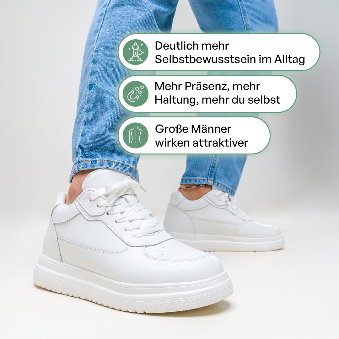 ELEVATESHOES WHITE CASUAL 1+1